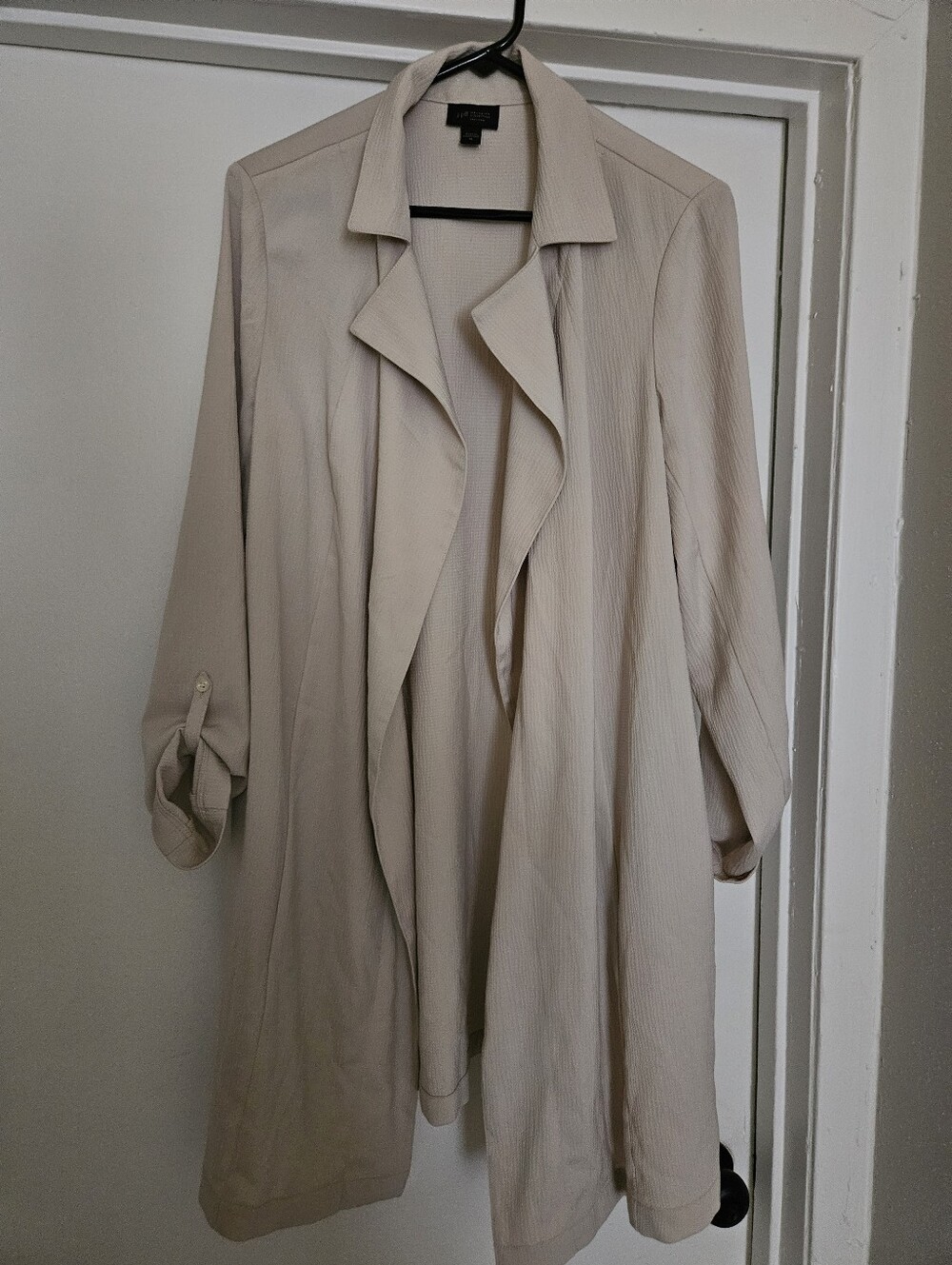 J. Jill Cream Textured Blazer Jacket
